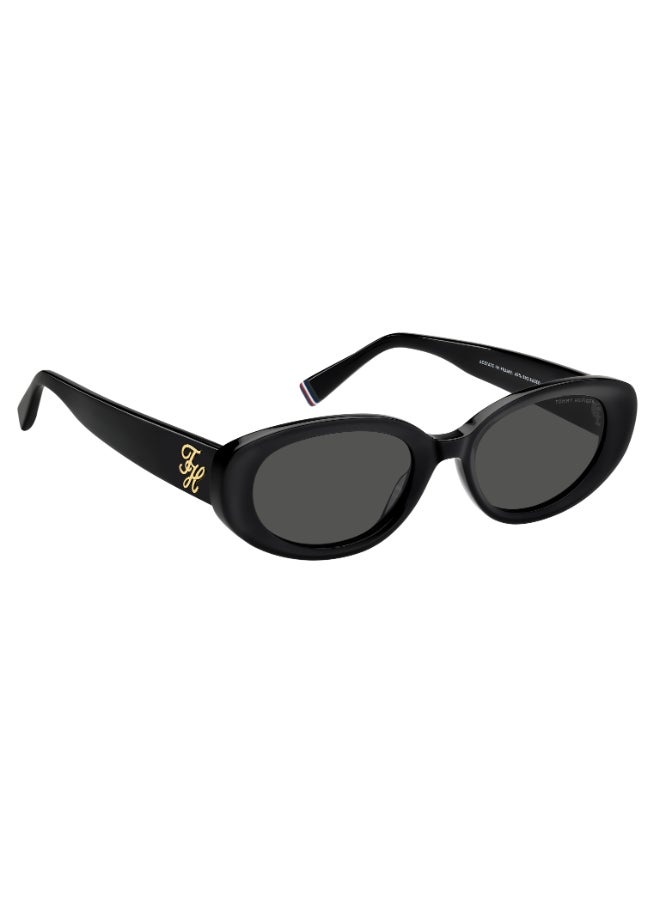 TOMMY HILFIGER TH 2344/S Sunglasses Black Oval - Image 2