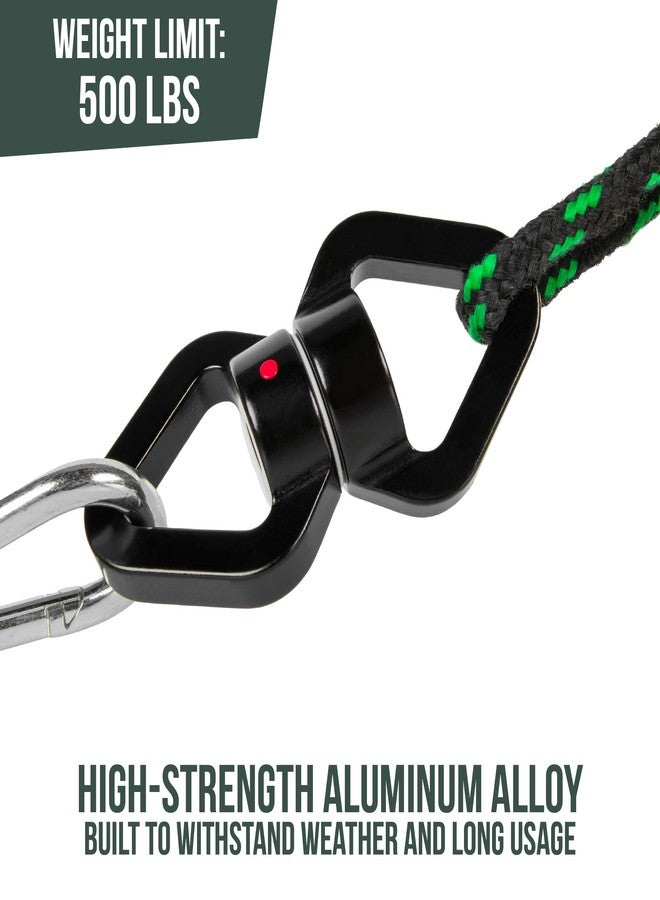 Squirrel Products Heavy Duty Swing Swivel 500 lbs Weight Capacity, 360° Rotator with Carabiner for Hammocks, Tree Swings, Aerial Yoga, Climbing, and Outdoor Activities - Image 3