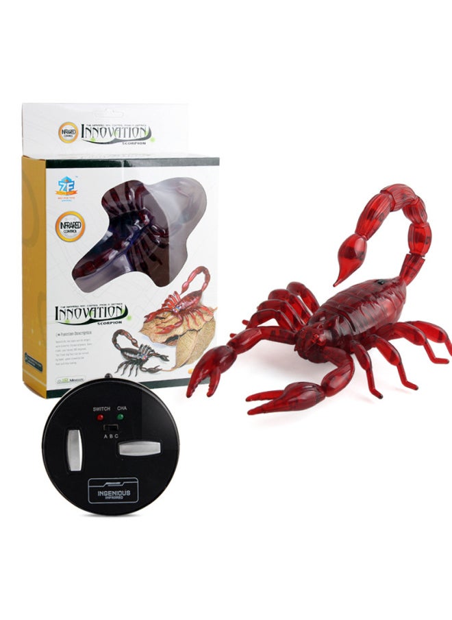 Generic Children's Electric Wireless Remote Control Simulation Centipede Scorpion Beetle Spider Whole Person Spoof Animal Model Toy-Color:9992 Red Scorpion 268g  - Image 1