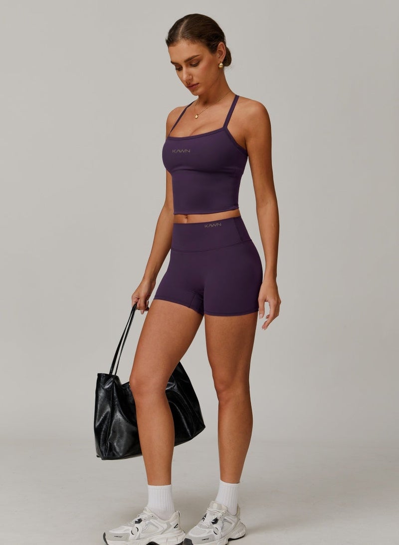 KAWN.YOGA Womens X Back Square Neckline Cami Top - Image 4