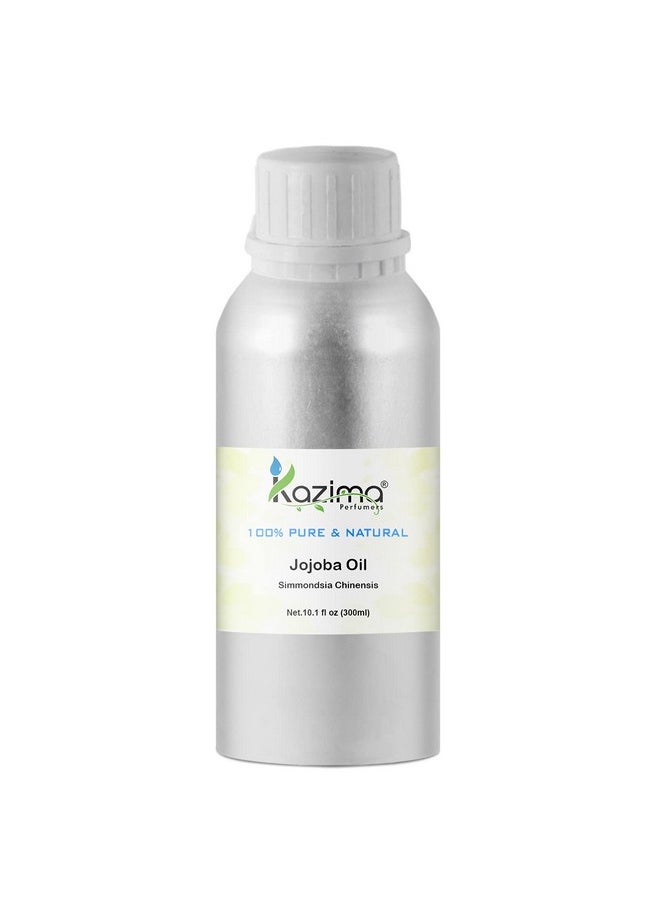 KAZIMA Jojoba Cold Pressed Carrier Oil - 100% Pure Natural Unrefined - Exceptional Moisturizer For Face, Skin, Hair & Nails - Perfect For Sensitive & Dry Skin - Enriched In Fatty Acids, Vitamins C And E (300Ml)  - Image 1