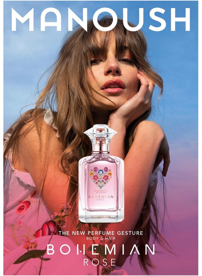 Manoush Bohemian Rose Edt Body & Hair For Women 30Ml  - Image 5