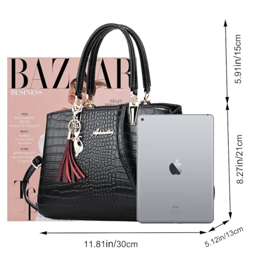 ALARION Womens Purses and Handbags Shoulder Bag Ladies Designer Satchel Messenger Tote Bag - Image 5