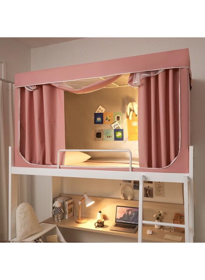 Bluejw 15N Princess Wind Bed Curtain Mosquito Net Female Student Dormitory Integrated All-inclusive Bedroom Top Bed Small Fresh Shading Bed - Image 1