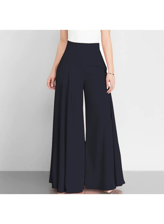 general Women's High-Waisted Solid colorWide-Leg Palazzo Pants - Flowy Formal & Casual Trousers - Image 1