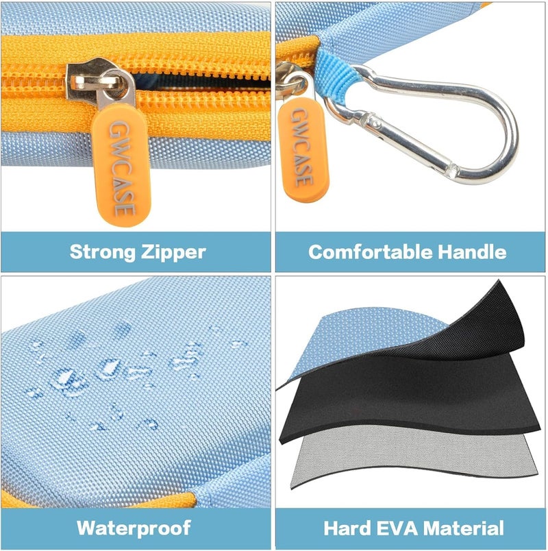 GWCASE Hard Case Compatible with SanDisk 1TB 2TB 4TB 500GB 8TB Extreme Portable SSD - Up to 1050MB/s - USB-C, USB 3.2 Gen 2 - SDSSDE61-2T00-G25M External Solid State Hard Drive Storage Hold - Blue (Box Only) - Image 4