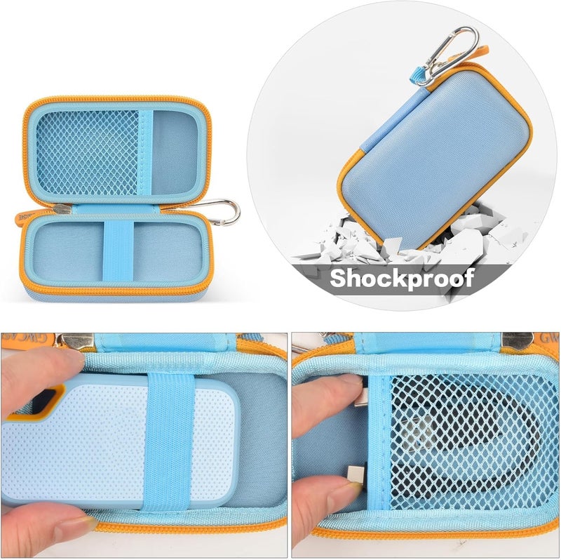 GWCASE Hard Case Compatible with SanDisk 1TB 2TB 4TB 500GB 8TB Extreme Portable SSD - Up to 1050MB/s - USB-C, USB 3.2 Gen 2 - SDSSDE61-2T00-G25M External Solid State Hard Drive Storage Hold - Blue (Box Only) - Image 3