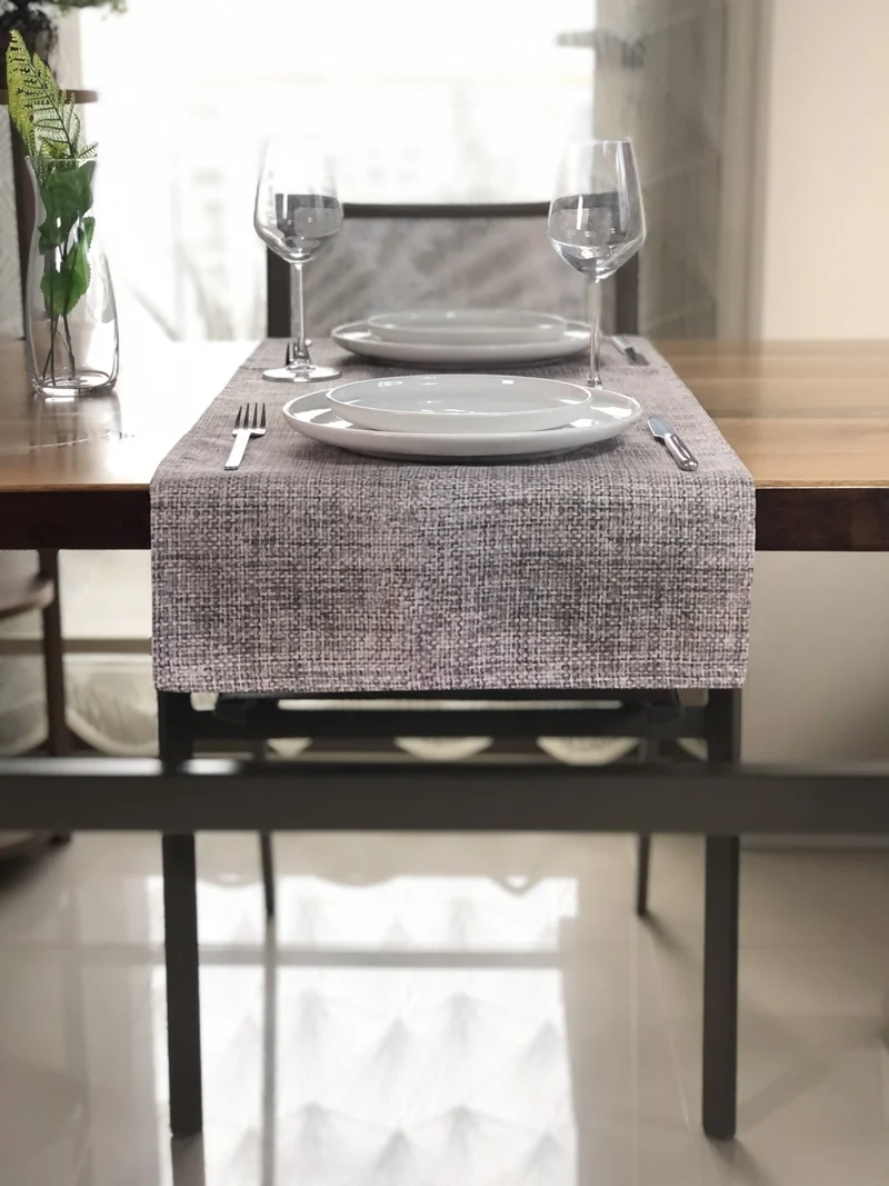Desenİzmir PatternIzmir Wicker Patterned Square Runner Cover