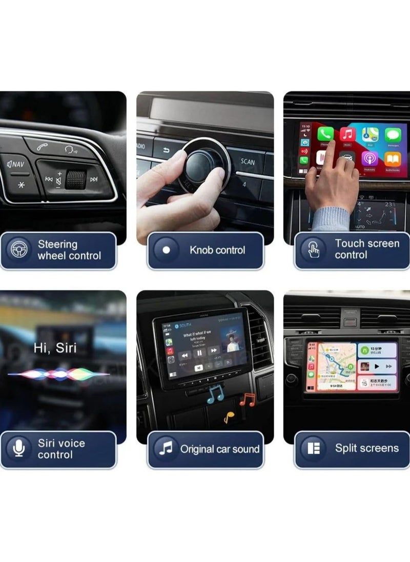 Generic Wireless CarPlay Adapter Supports YouTube, Netflix & More Wired CarPlay to Wireless Dongle, AI Box CarPlay 2 in 1 Wireless AI Box Plug & Play 2+32G  - Image 3