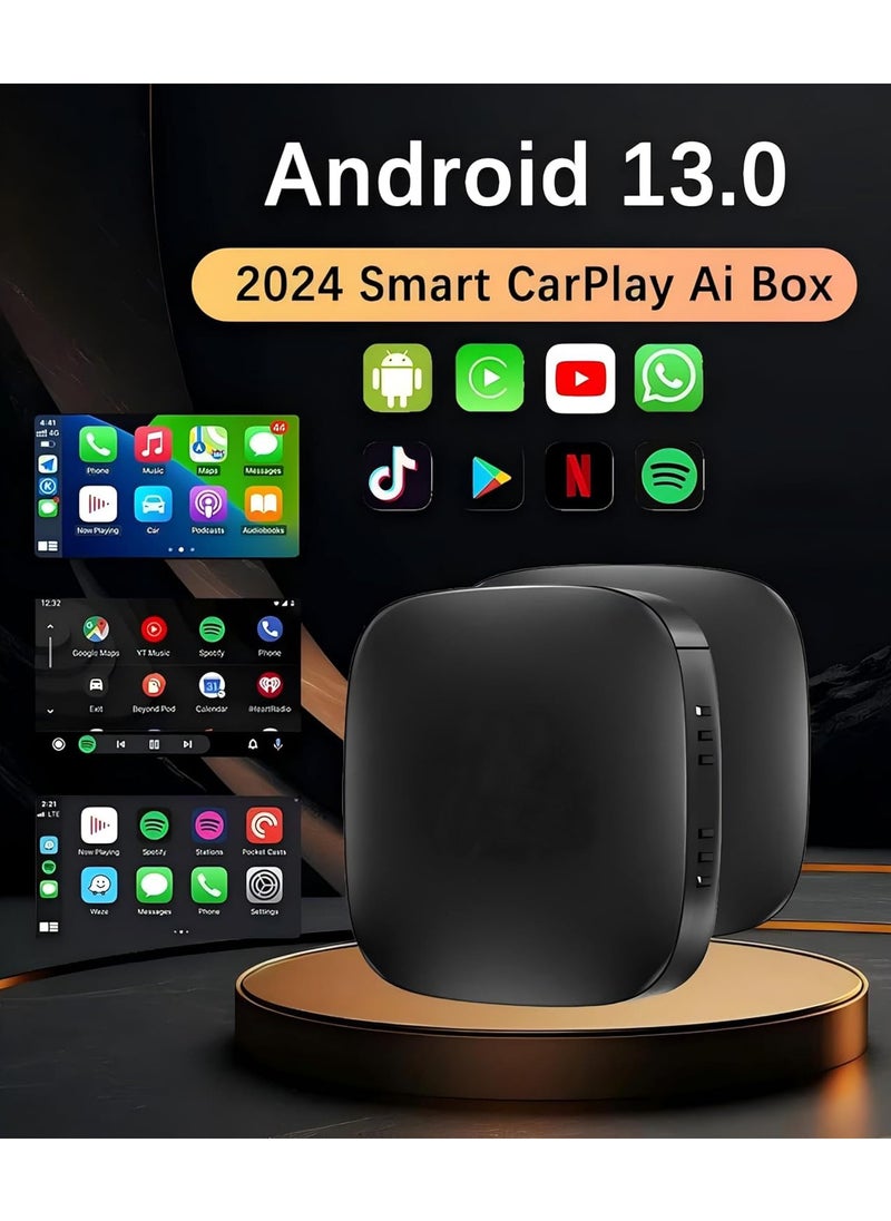 Generic Wireless CarPlay Adapter Supports YouTube, Netflix & More Wired CarPlay to Wireless Dongle, AI Box CarPlay 2 in 1 Wireless AI Box Plug & Play 2+32G  - Image 5