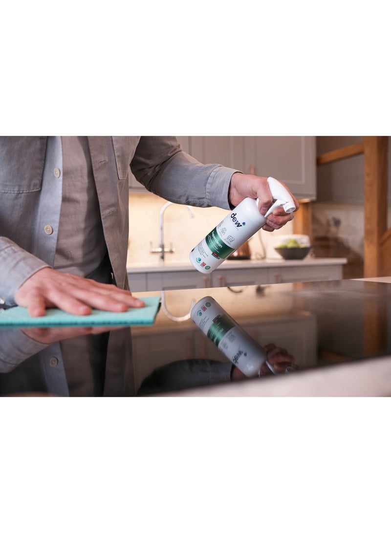 Dew Superclean 500ml Fragrance Free All Purpose Anti-Bacterial Cleaner Rinse Free Cleaner Ideal For Multi Surfaces For Worktops, Stoves & Cooking Range, Glass, Stainless Steel & more No Alcohol Streak free
