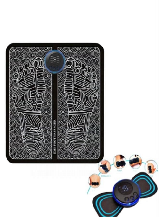 Generic 2-Piece Foot Massager Cushion Mini Device Shoulder Back Relaxation Feet Home Office Use Portable Electric Massager Cushion  - Image 1