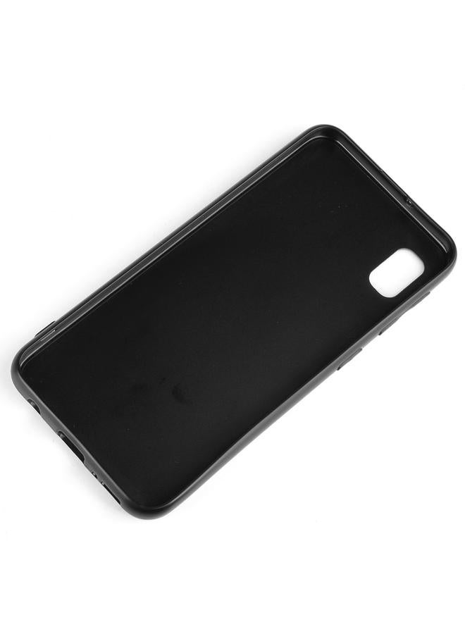 اس-توب جراب لهاتف Galaxy A10e مقاوم للصدمات بنمط جلد البقر المخيط من مادة PC + PU + TPU - Image 5