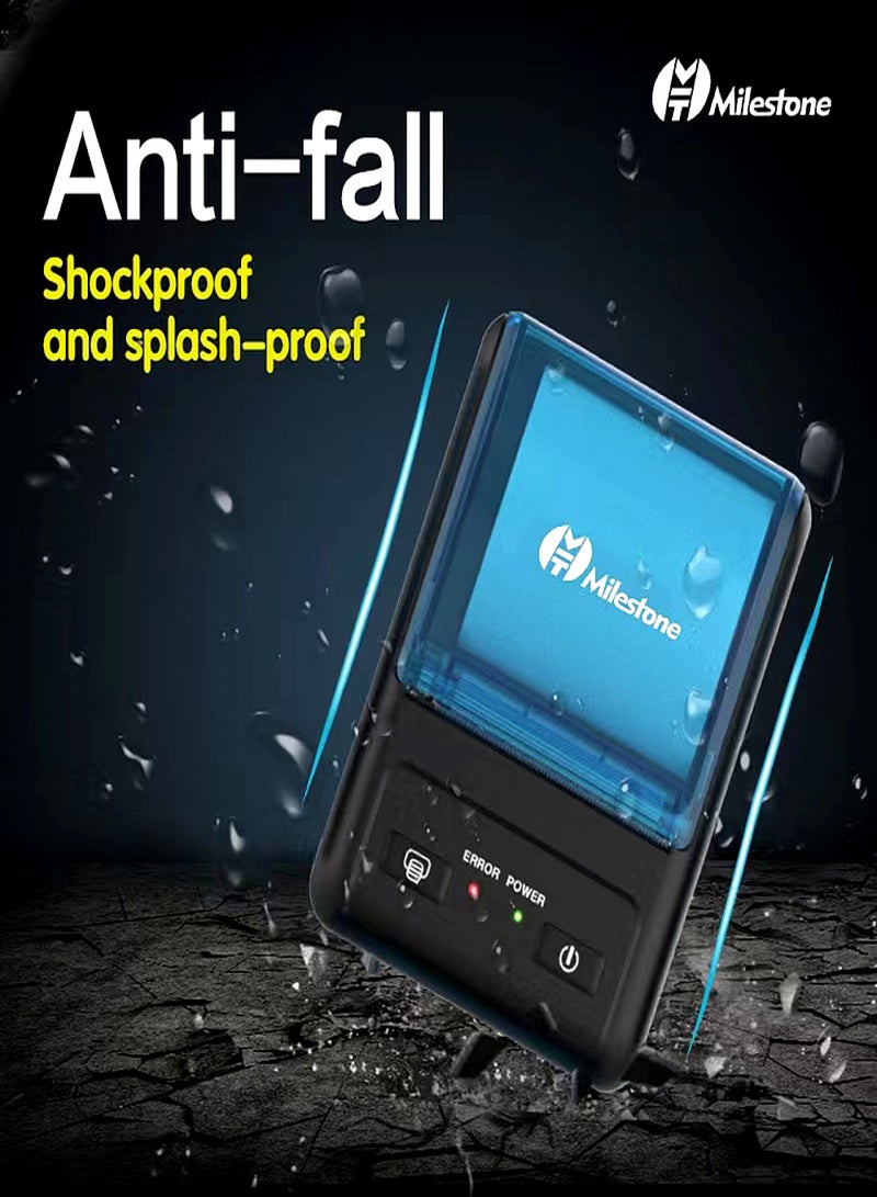 Milestone MHT-P11 58mm Portable Thermal Receipt Printer Support BT/USB Connection for Supermarket Restaurant Store Warehouse - Image 3