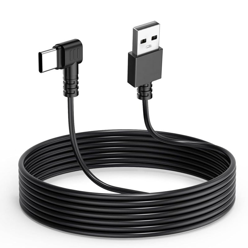 Gebildet Dash Cam Cable for USB C Dash Cam,11.5FT L Angle Type C Adapter Dash Camera Power Cord,Dashcam Charger Cord for Mirror Camera,Driving Recorder,Car DVR - Image 1
