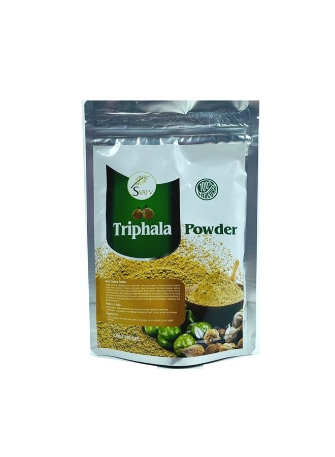 SVATV Triphala Powder 227g Formula of Amla, Haritaki & Bibhitaki – Half Pound, 8 Ounce  - Image 1
