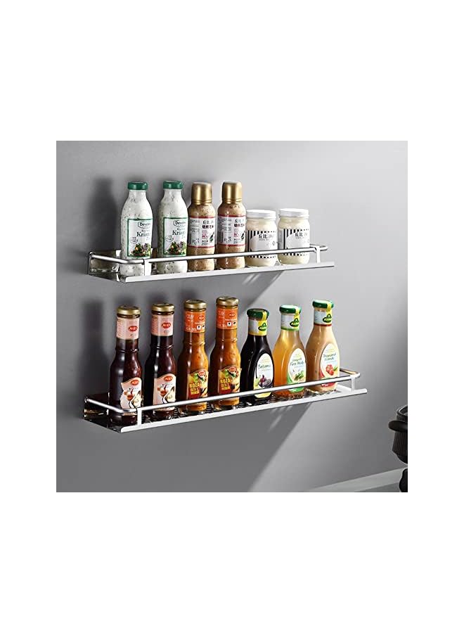 Raxoom Drilling Adhesive Shower Shelves,Stainless Steel Bathroom Kitchen Organizers , Wall Mount Corner Shower Caddy for Bathroom Kitchen Storage (ZWJ-60) - Image 5