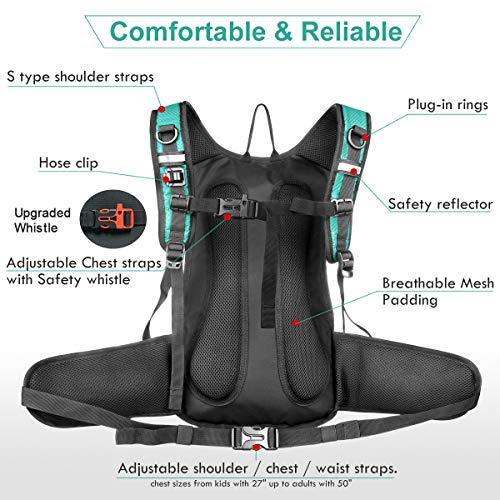 Mothybot Hydration Pack, Insulated Hydration Backpack with 2L BPA Free Water Bladder and Storage, Hiking Backpack for Men, Women, Kids for Running, Cycling, Camping - Keep Liquid Cool up to 5 Hours - Image 4