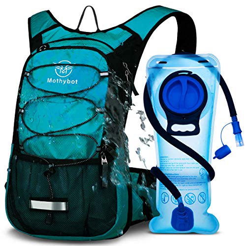 Mothybot Hydration Pack, Insulated Hydration Backpack with 2L BPA Free Water Bladder and Storage, Hiking Backpack for Men, Women, Kids for Running, Cycling, Camping - Keep Liquid Cool up to 5 Hours - Image 1