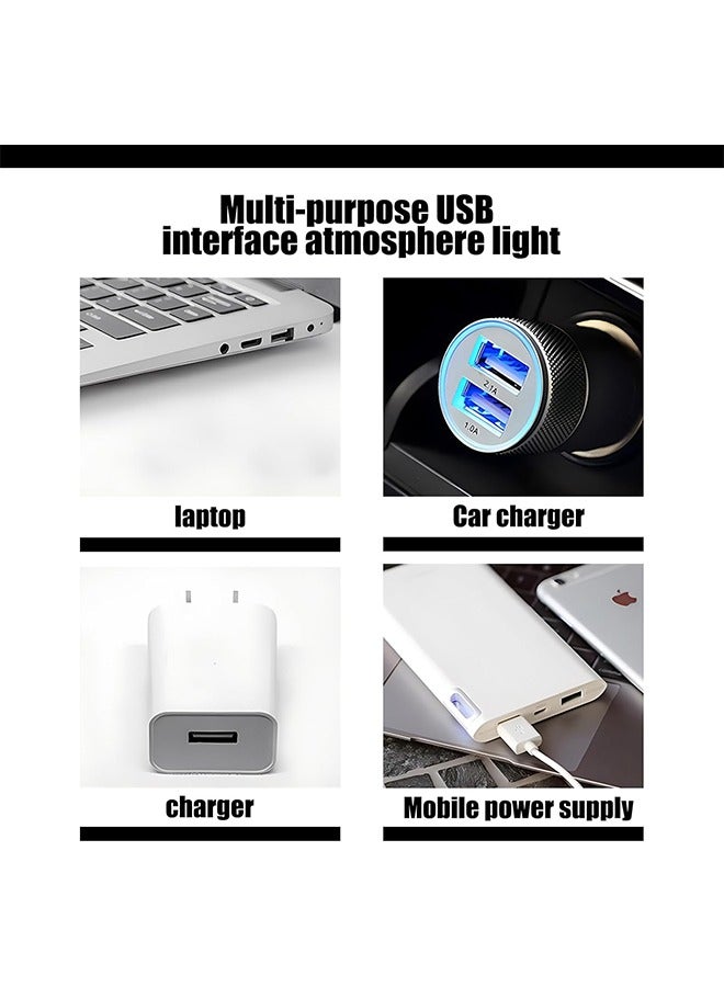 Generic 2 PCS Car USB Roof Starry Sky Light, Adjustable Voice Control Rhythm Projector Light, 9 Modes RGB Romantic Star Light Decoration Plug and Play, Universal for Car Ceiling Party (Multicolored) - Image 5