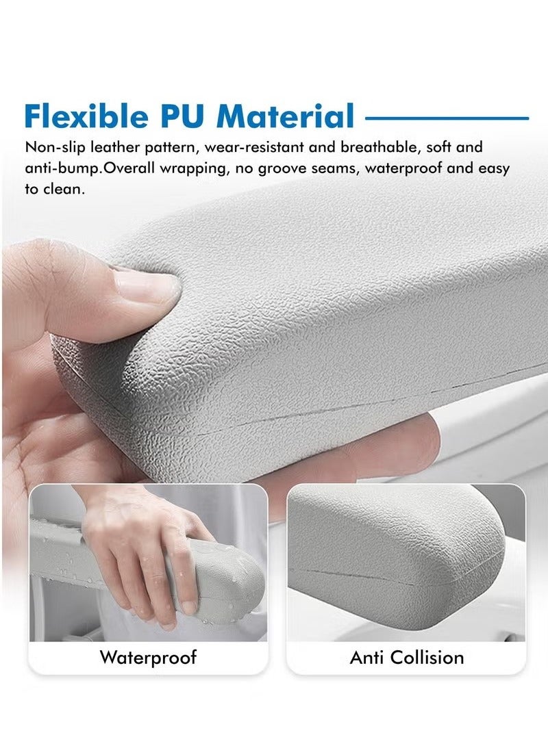 Beauenty Flip Up Grab Bar 70cm Toilet Grab Folding Handicap Non-Skid Anti-knock Safety Handrails for Elderly Seniors Disabled Pregnant  - Image 2