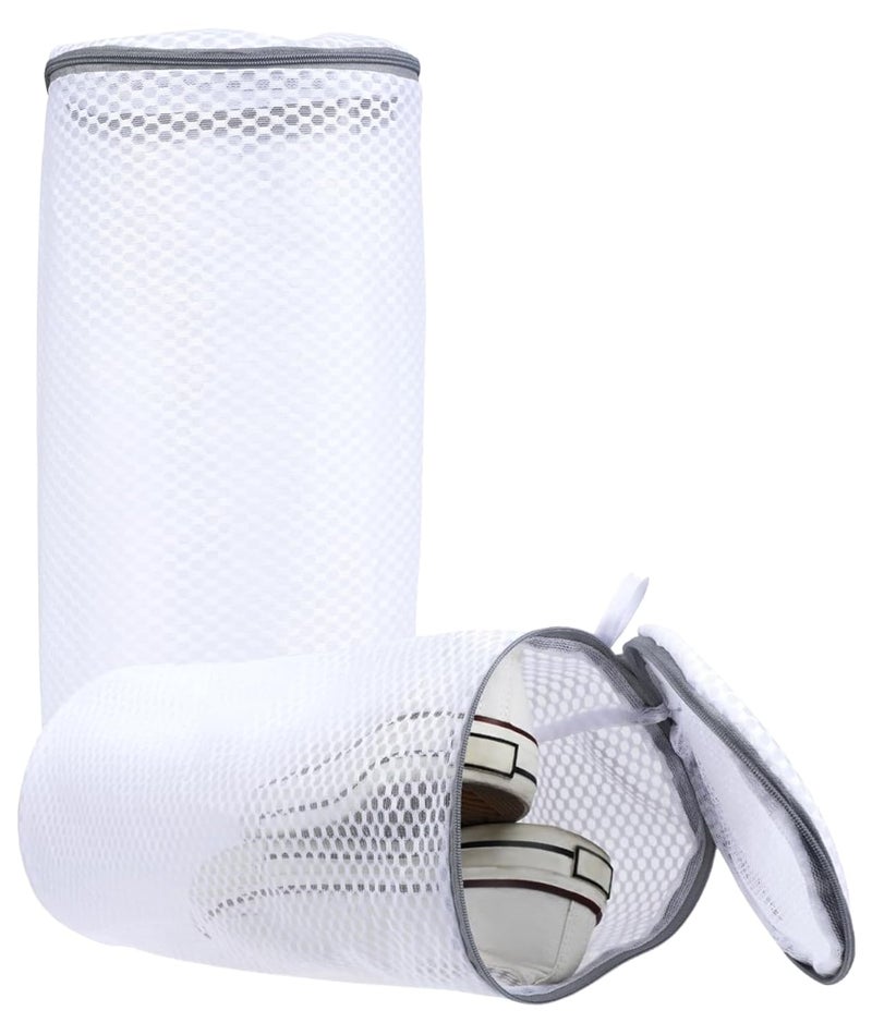 NUDFSY Laundry Bag Laundry Basket For Clothes With Lid Laundry Basket Washing Shoe Bag Sneaker Mesh Washing Bag Suitable for Sneakers Running Shoes Sock  - Image 1
