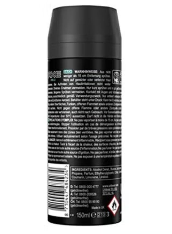 Axe Apollo Fresh Body Spray Deodorant 150ml (Pack of 6) - Image 3