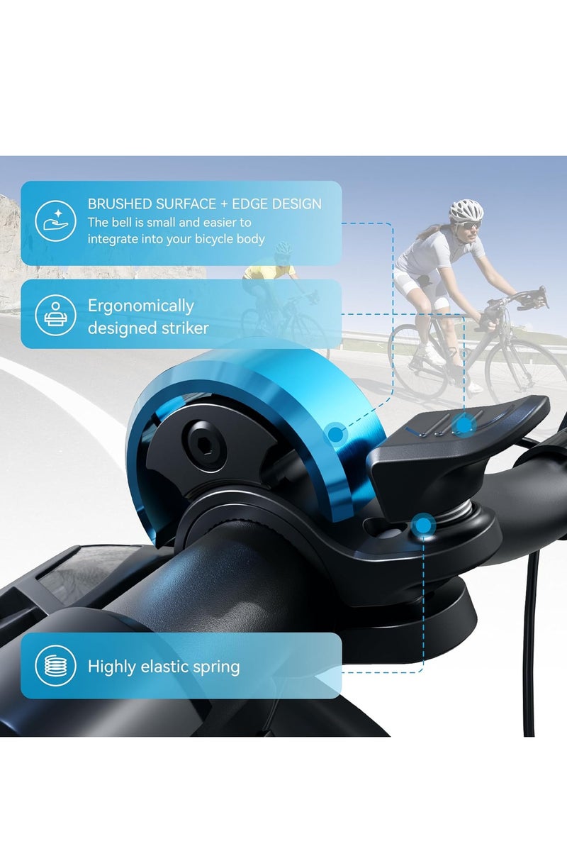 Y&D Bike Bell Aluminum Alloy Bicycle Belll with Clear& Loud Sound Bike Bells for Adults Kids Sturdy and Compact Bell for Bicycle Handlebars - Image 2