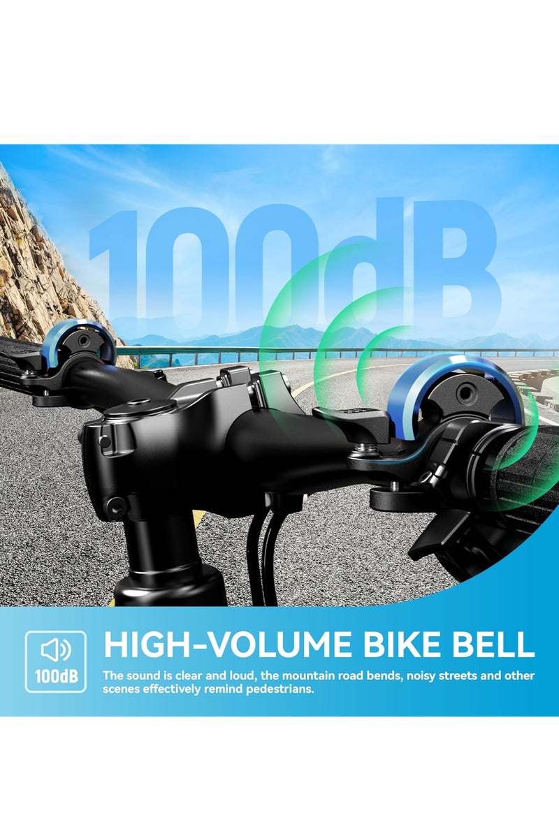Y&D Bike Bell Aluminum Alloy Bicycle Belll with Clear& Loud Sound Bike Bells for Adults Kids Sturdy and Compact Bell for Bicycle Handlebars - Image 3