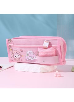 Large Capacity Multifunctional Pencil Case Pink