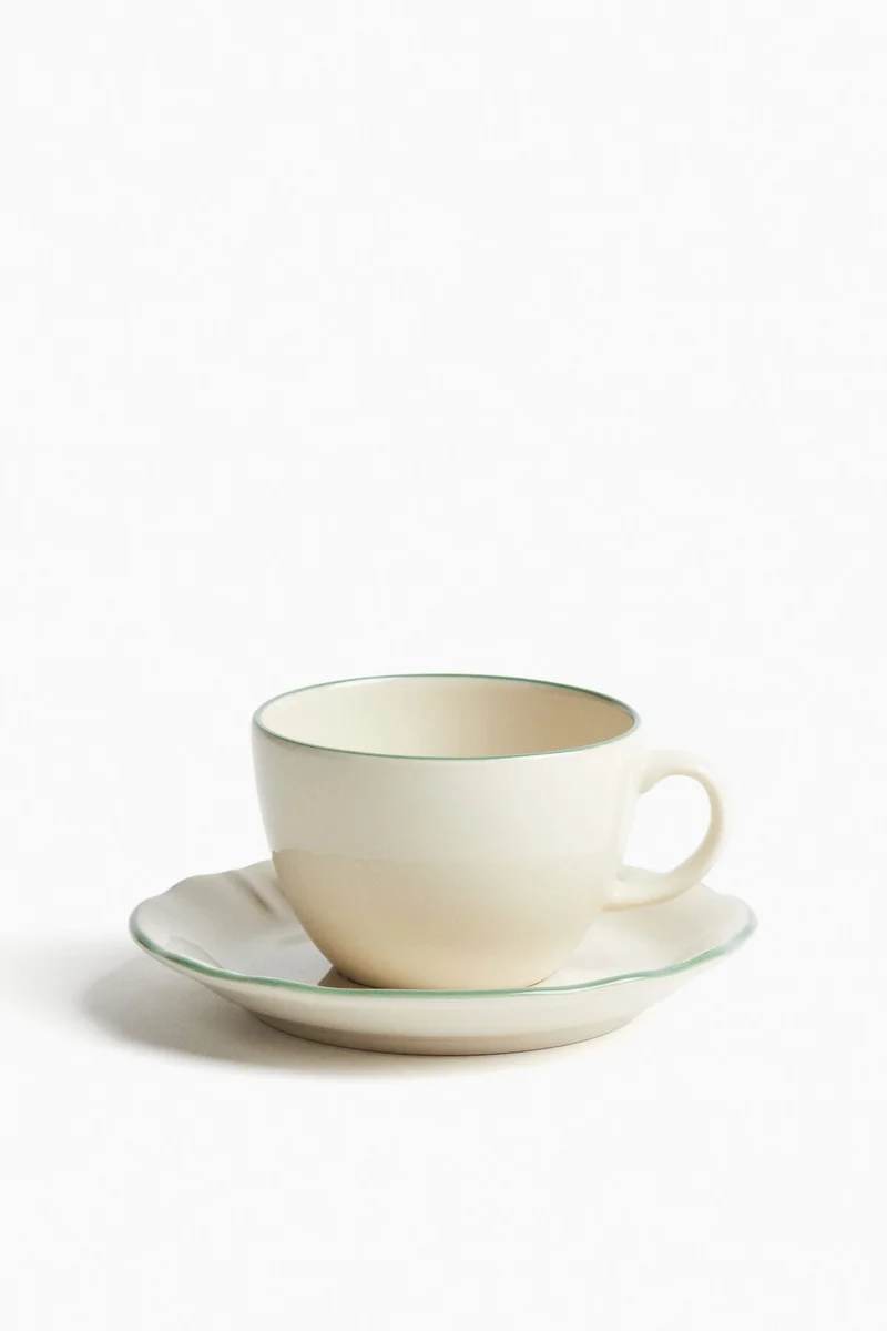 اتش اند ام كوب وصحن من الخزف