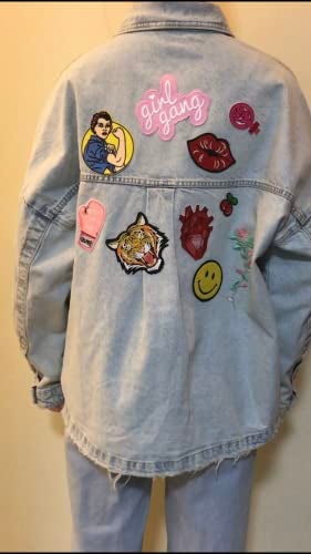 Cute-Patch Pro Choice Stickers, Girl Gang Girl Power Embroidered Iron On Patch Pink Applique Feminism Feminist Movement - Image 5