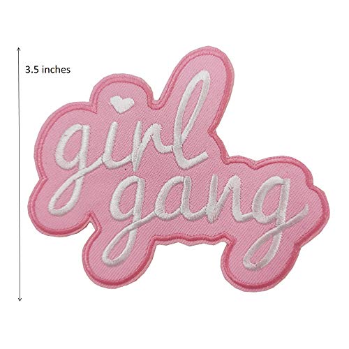 Cute-Patch Pro Choice Stickers, Girl Gang Girl Power Embroidered Iron On Patch Pink Applique Feminism Feminist Movement - Image 2