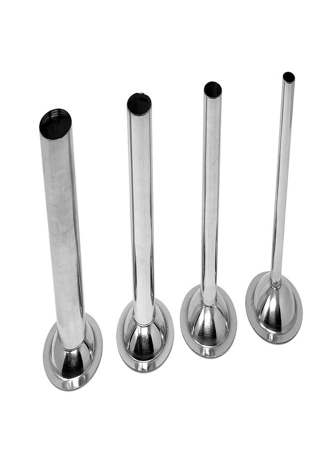 Tesor #8 Stainless Steel Sausage Stuffing Tubes for Meat Grinder (Set of 4) - Image 1