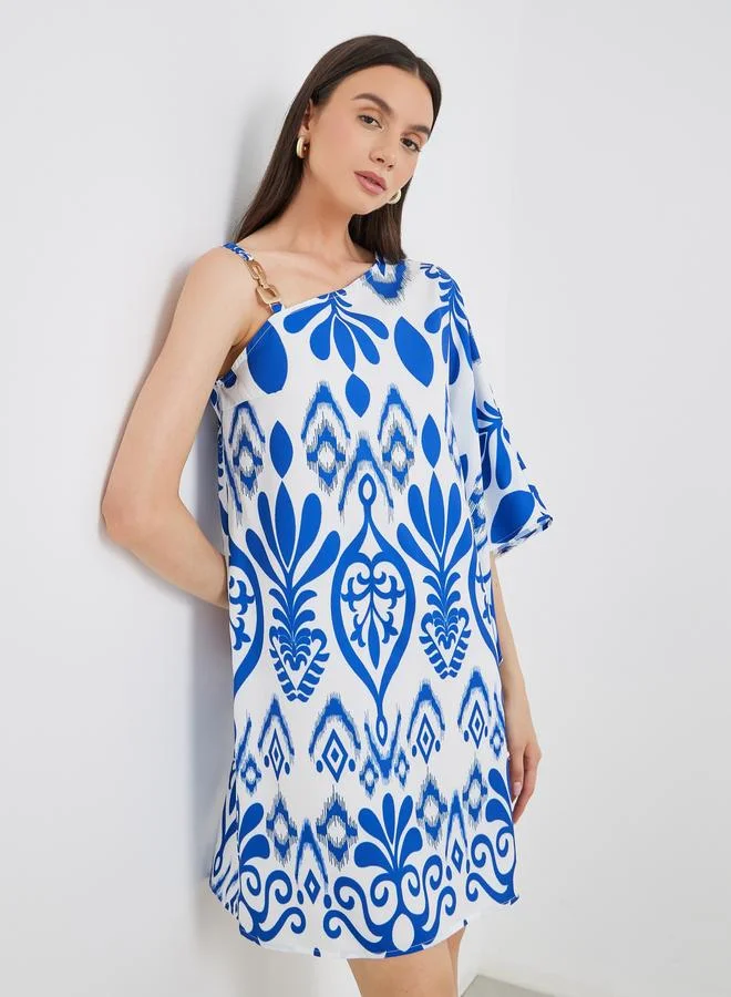 Styli Styli Women All Over Print Shift Mini Dress