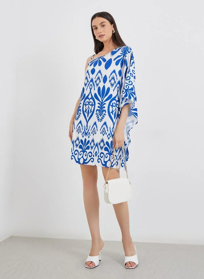 Styli Styli Women All Over Print Shift Mini Dress