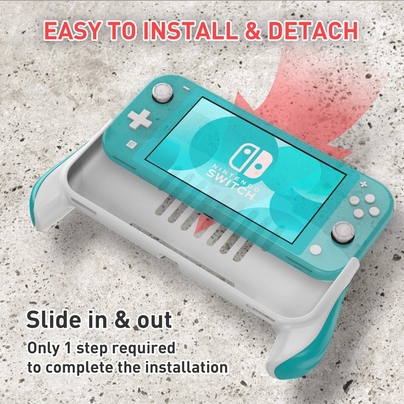 MEQI Grip Case Compatible with Nintendo Switch Lite,Comfortable and Ergonomic Gaming Portable Protective Handheld Cover - Accessories for Switch Lite Console 2019 Release - Image 4