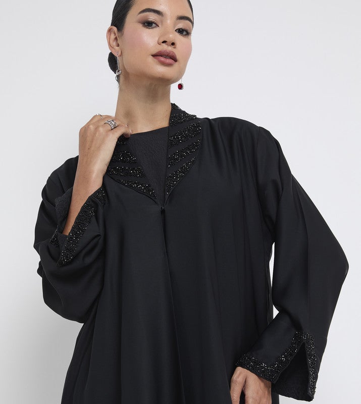 ROZA Stylish hand work abaya - Image 3