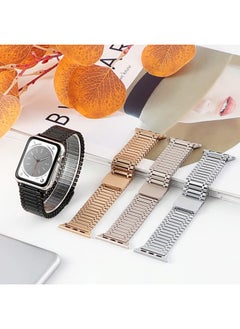 ALMNVO For Apple Watch Band 49mm 46mm 42mm 45mm 41mm 44mm 40mm 38mm, iWatch Bands Magnetic Metal Strap Women Men Stainless Steel Bracelet Wristband for Apple Watch Ultra/2 Band Series 10 9 8 7 SE 6 5 4 3 2  - Image 2