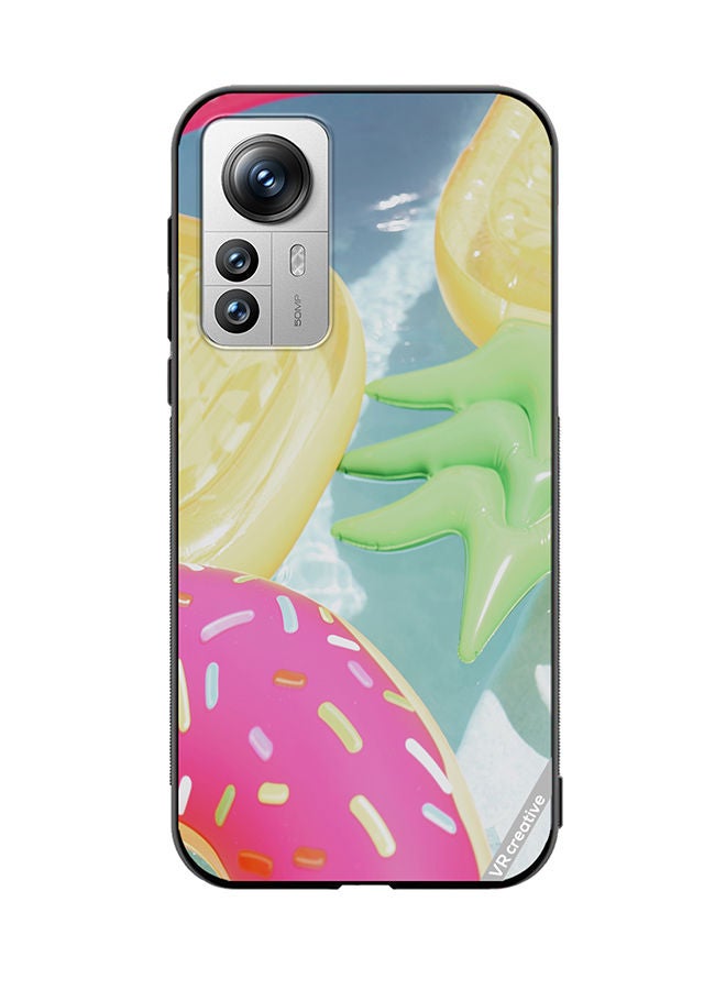 VR CREATIVE Protective Case Cover For Xiaomi 12 Pro Pool Fun Design Multicolour - Image 1