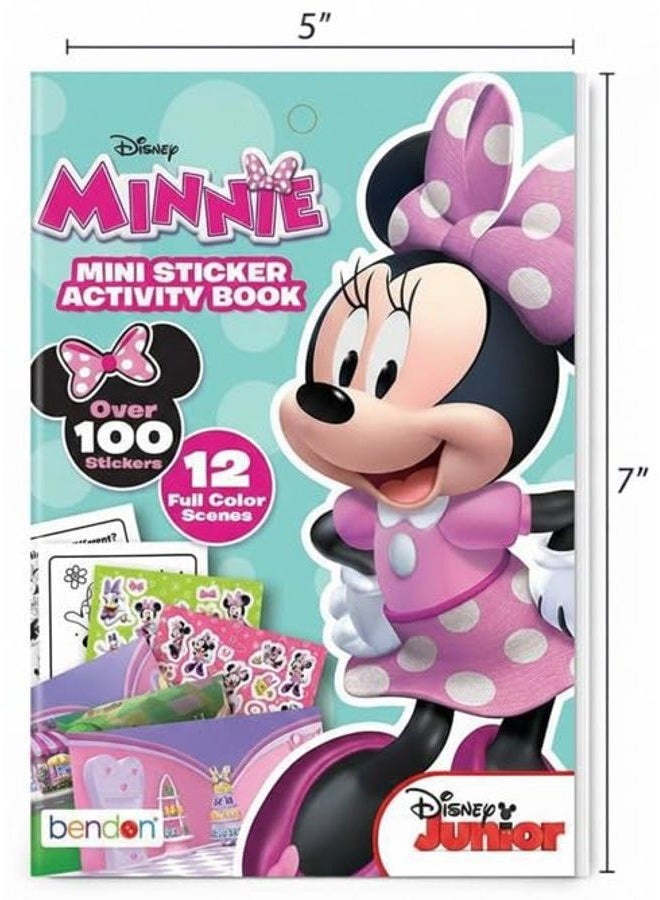 Bendon Minnie Mouse Sticker Book | Minnie Mouse Activity Book | Minnie-Mouse Mini Coloring Books | Over 100+ Stickers | Disney Stickers Party Favors | Officially Licensed - Image 2