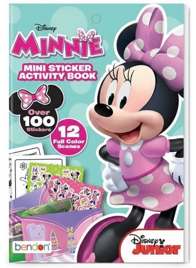 Bendon Minnie Mouse Sticker Book | Minnie Mouse Activity Book | Minnie-Mouse Mini Coloring Books | Over 100+ Stickers | Disney Stickers Party Favors | Officially Licensed - Image 1