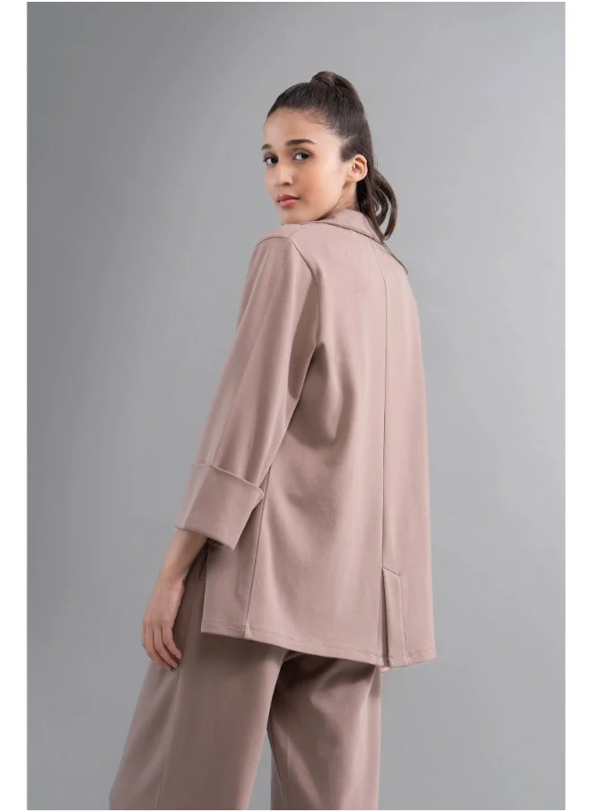 NeceSera SnugKnit Mocha Blazer