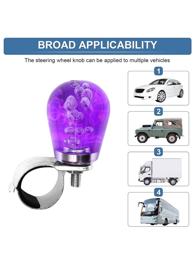 MOB MOB The Ultimate Steering Wheel Knob Power Booster Ball Car Steering Wheel Spinner Knob Purple AC1357  - Image 3