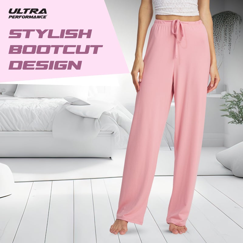 Ultra Performance Womens Pajama PJ Pants 3 Pack Lounge Bottoms Pajamas for Women (Avail in Plus Sizes) - Image 3