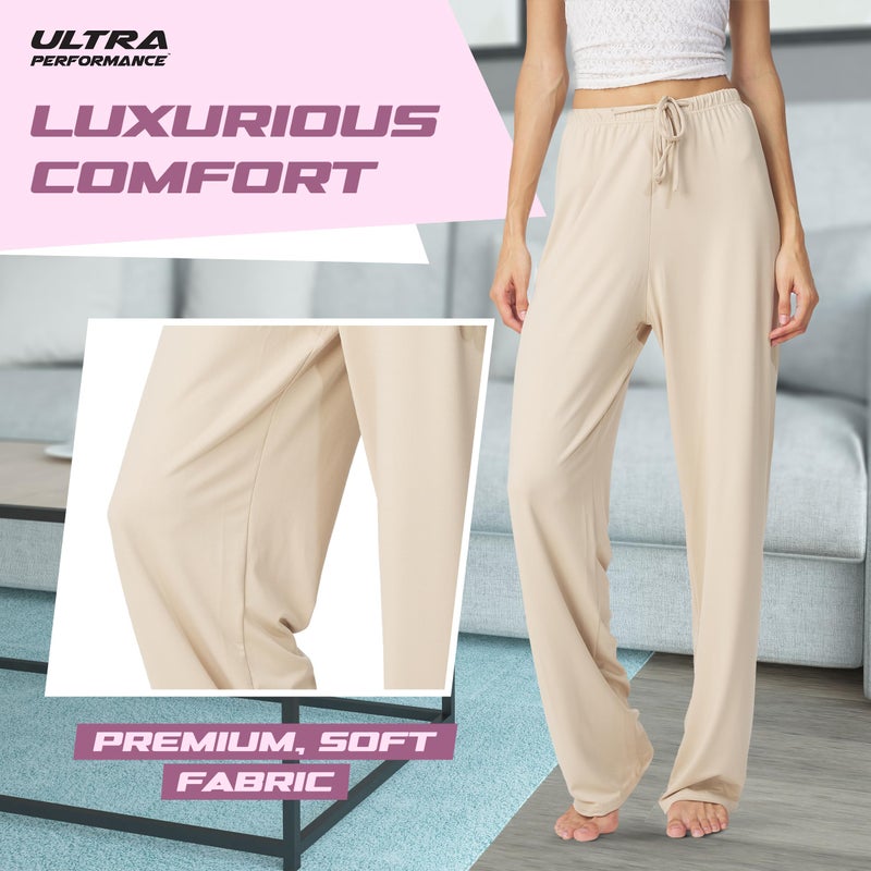Ultra Performance Womens Pajama PJ Pants 3 Pack Lounge Bottoms Pajamas for Women (Avail in Plus Sizes) - Image 4