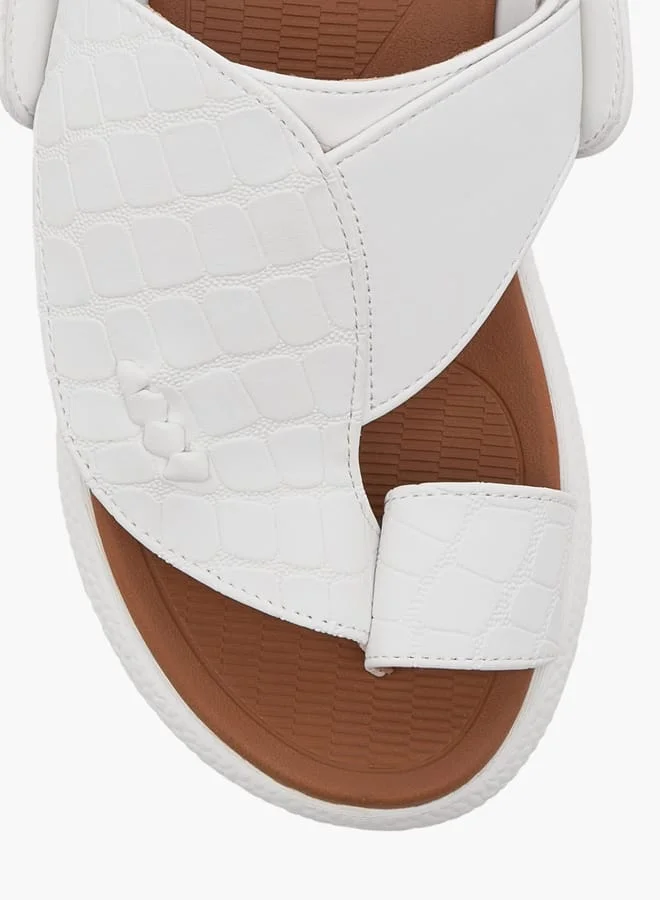 Le Confort Boys Textured Arabic Sandal with Toe Detail