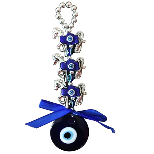 GJ Three Horse Evil Eye Hanging - 18 CM - Image 2