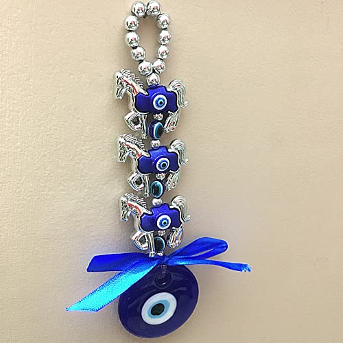 GJ Three Horse Evil Eye Hanging - 18 CM - Image 3