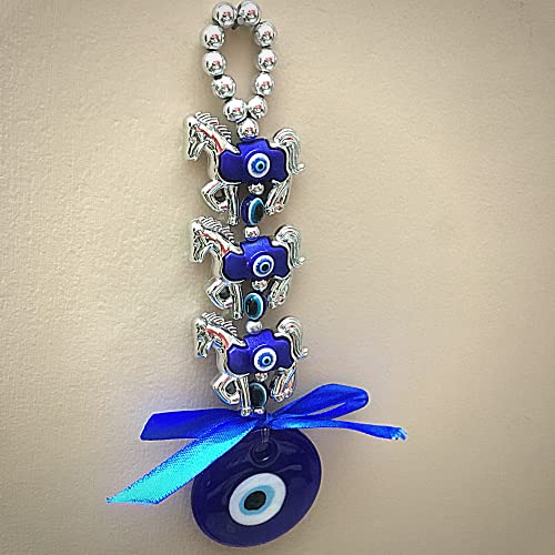 GJ Three Horse Evil Eye Hanging - 18 CM - Image 4